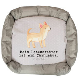 Mr. & Mrs. Panda Hundekissen Chihuahua Lebensretter aus Plüsch in Grau Größe L – Bild 1 von 6