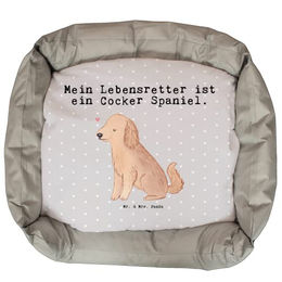 Mr. & Mrs. Panda Hundekissen Cocker Spaniel Stoff Grau Größe L – Bild 1 von 6