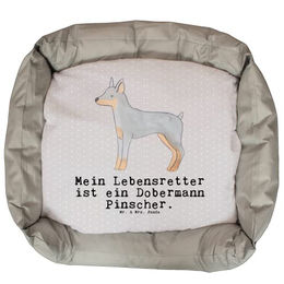 Mr. & Mrs. Panda Hundekissen Dobermann Pinscher Plüsch Grau Größe L – Bild 1 von 6