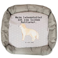 Produktbild von Mr. & Mrs. Panda Hundekissen Golden Retriever Lebensretter Grau Größe L