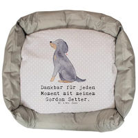 Produktbild von Mr. & Mrs. Panda Hundekissen Gordon Setter Moment Plüsch Grau Größe L