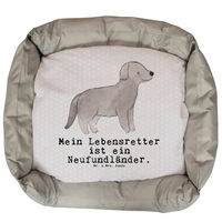 Produktbild von Mr. & Mrs. Panda Hundekissen Neufundländer Lebensretter Grau Größe L
