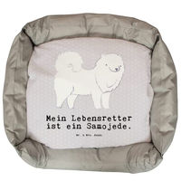Produktbild von Mr. & Mrs. Panda Hundekissen Samojede Grau Größe L