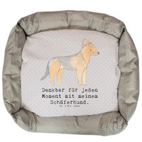 Produktbild von Mr. & Mrs. Panda Hundekissen Schäferhund Moment Grau mit Kunstfaser