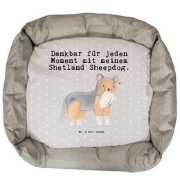 Mr. & Mrs. Panda Hundekissen Shetland Sheepdog Moment Grau Größe L – Bild 1 von 6