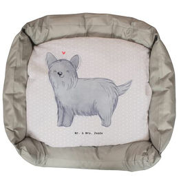 Mr. & Mrs. Panda Hundekissen Skye Terrier Kissenbezug Grau aus Polyester Größe L – Bild 1 von 6