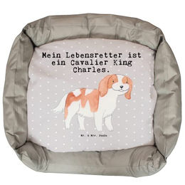 Mr. & Mrs. Panda Hundekorb Cavalier King Charles Spaniel Grau aus Kunstfaser Größe L – Bild 1 von 6