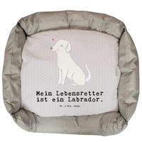 Produktbild von Mr. & Mrs. Panda Hundekorb Labrador Lebensretter aus Plüsch in Grau Größe L