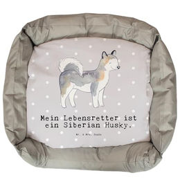 Mr. & Mrs. Panda Hundekorb Siberian Husky Grau Größe L aus Polyester – Bild 1 von 6