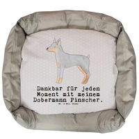 Produktbild von Mr. & Mrs. Panda Hundekörbchen Dobermann Pinscher Moment Grau Polyester Größe L