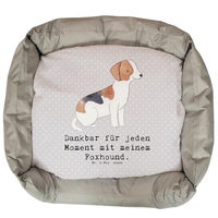 Produktbild von Mr. & Mrs. Panda Hundekörbchen Foxhound Moment Plüsch Hundekissen Grau Größe L