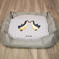 Produktbild von Mr. & Mrs. Panda Hundematte Pinguin Liebe Grau Größe L
