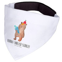 Produktbild von Mr. & Mrs. Panda Hundeschal Bär Schultüte Weiß Größe M aus Polyester