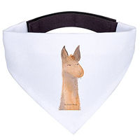 Produktbild von Mr. & Mrs. Panda Hundetuch Bandana Lamakopf Weiß Polyester Größe L