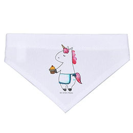 Mr. & Mrs. Panda Hundetuch Einhorn Muffin Bandana aus Polyester Größe L Weiß – Bild 1 von 3