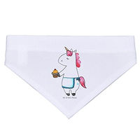 Produktbild von Mr. & Mrs. Panda Hundetuch Einhorn Muffin Bandana aus Polyester Größe L Weiß