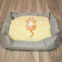 Produktbild von Mr. & Mrs. Panda Katzenbett aus Plüsch Gelb Größe L