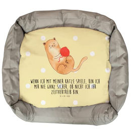 Mr. & Mrs. Panda Katzenbett aus Plüsch in Gelb Größe L – Bild 1 von 6