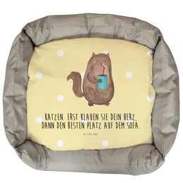 Mr. & Mrs. Panda Katzenbett Dose Plüsch Gelb Größe L – Bild 1 von 6