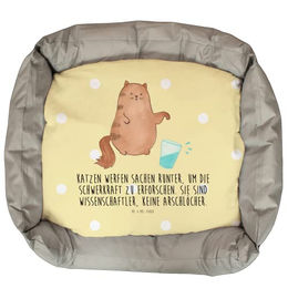 Mr. & Mrs. Panda Katzenbett Wasserglas Design aus Plüsch Größe L – Bild 1 von 6