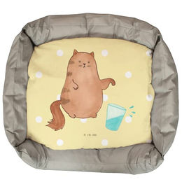 Mr. & Mrs. Panda Katzenbett Wasserglas Plüsch Gelb Bunt Größe L – Bild 1 von 3