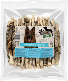 Produktbild von MR. PRETZEL Hundesnack Dorschstreifen mit Fischhaut hypoallergen und glutenfrei 500g