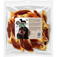 Produktbild von MR. PRETZEL Naturkauartikel Kaninchenohren mit Ente für Hunde hypoallergen und glutenfrei 500g