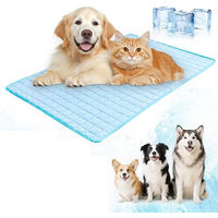 Produktbild von Mrilary Kühlmatte für Hunde und Katzen, auslaufsicher und waschbar, selbstkühlende Sommermatte, blau