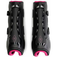 Produktbild von Mrs. Ros Air Flex Gamaschen für Pferde in Rosa/Schwarz für Vollblut