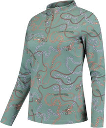 Produktbild von Mrs. Ros Reitshirt Damen Langarm Grün Größe L