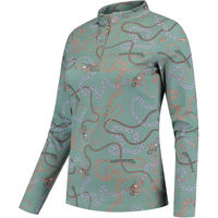 Produktbild von Mrs. Ros Reitshirt Damen Langarm Grün Größe S
