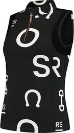 Produktbild von Mrs. Ros Reittrainingsshirt Damen Jet Set Logo Schwarz XL