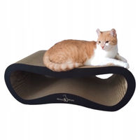 Produktbild von Mruu&Pruu Katzendrapak LEON XXL Katzen Liege Schwarz 78x28x40 cm