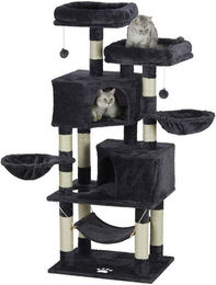 MSMASK Kratzbaum für Katzen mit großer Höhle und Sisal-Stämmen XL – Bild 1 von 5