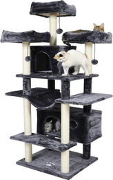 MSMASK Kratzbaum XXL für Katzen 175cm mit 3 Aussichtsplattformen und Sisal-Kratzstangen – Bild 1 von 5
