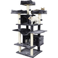 Produktbild von MSMASK Kratzbaum XXL für Katzen 175cm mit 3 Aussichtsplattformen und Sisal-Kratzstangen