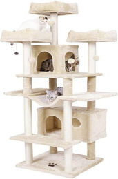MSMASK Kratzbaum XXL für Katzen mit 3 Aussichtsplattformen und Sisal-Kratzstangen 175cm – Bild 1 von 4