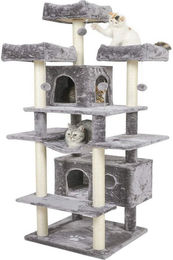 MSMASK Kratzbaum XXL für Katzen mit 3 Aussichtsplattformen und Sisal-Kratzstangen 175cm – Bild 1 von 5