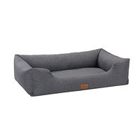 Produktbild von MSS e.K. Hundesofa Anthrazit mit abnehmbarem Velours-Bezug und weicher Polsterung Größe S 60 x 44 cm