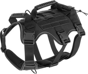 MTMZ Sicherheitsgeschirr für Hunde Anti-Zug Brustgeschirr aus Nylon mit Reflexstreifen Schwarz Größe Groß – Bild 1 von 5