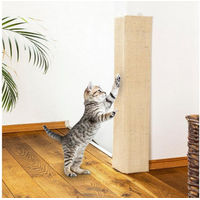 Produktbild von mucHome Katzenkratzbrett aus Natursisal und Plüsch in Beige 80 x 27,5 cm