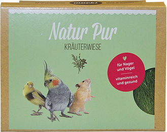 Produktbild von Mucki Kräuterwiese Ergänzungsfutter für Vögel mit Halter 2er Set