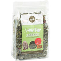 Produktbild von Mucki Nager Kräuter Mix Blatt und Blüte Getreidefrei für Kaninchen und Meerschweinchen 2 x 500 g