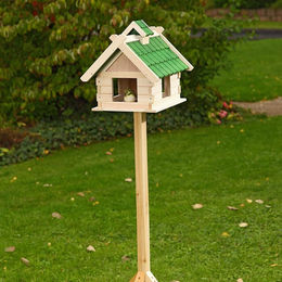 Mucola Vogelhaus aus Holz in Weiß – Bild 1 von 6