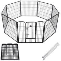 Produktbild von Mucola Welpenauslauf Freigehege aus Metall XL 8-teilig für Indoor und Outdoor - 8 x 80 cm