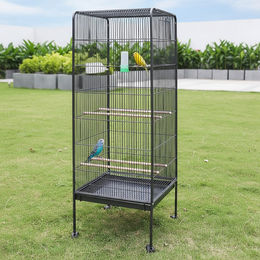 Mucola XL Vogelvoliere aus Metall für Papageien in Grau oder Schwarz – Bild 1 von 11