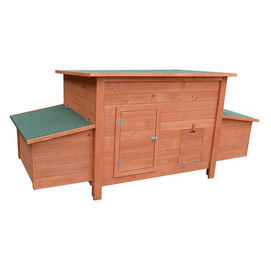 Mucola XXL Hühnerstall und Kaninchenstall aus Holz mit 2 Eiablagen in Braun – Bild 1 von 5