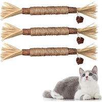 Produktbild von MuffiMau Kauspielzeug Katzenminze Sticks aus Holz für Katzen zur Zahnpflege 3-teilig