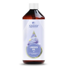 Produktbild von Mühldorfer Speed Leinöl 1l Pferdefutter zur Unterstützung von Haut, Fell und Verdauung - 100 ml