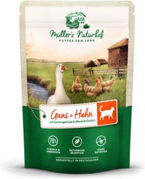 Müller’s Naturhof Katzenfutter Gans und Huhn getreidefrei und glutenfrei 12 x 100 g - 12 x 100 g – Bild 1 von 2